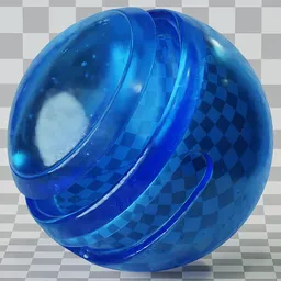 Glass Imperfections Blue