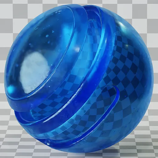 Glass Imperfections Blue