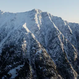 Snow Mountain Side Photoscan