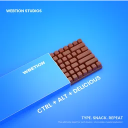 Chocolate keyboard infographic