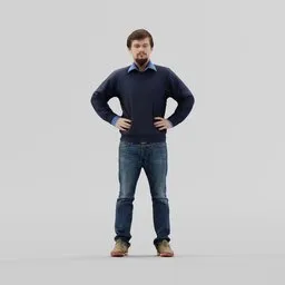 Casual Man Standing
