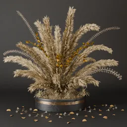 SJ-Luxury neutral pampas bouquet