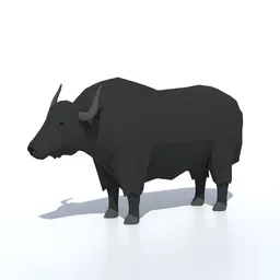 Low Poly Yak