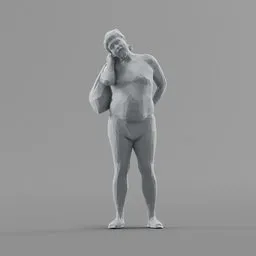 Lowpoly Bad Santa