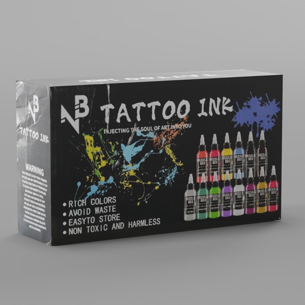 Tatoo Ink Box Cardrige | Miscellaneous models | BlenderKit
