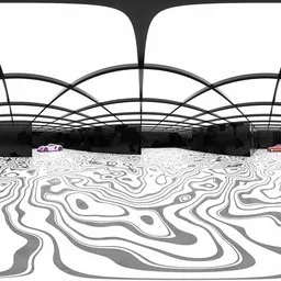 Futuristic Wave Floor Garage HDRI