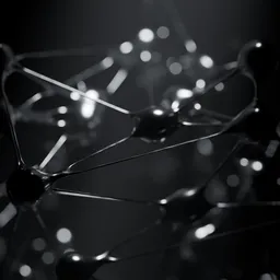 Neural Network Mesh Black Fluid Node