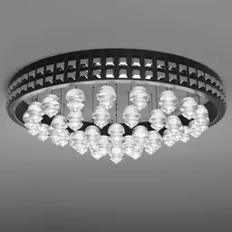 Modern Circular Crystal Chandelier