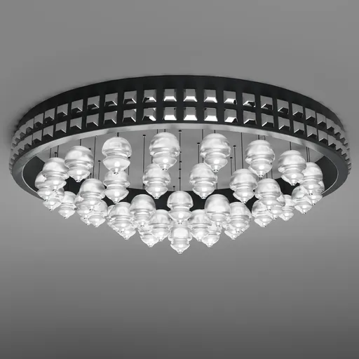 Modern Circular Crystal Chandelier