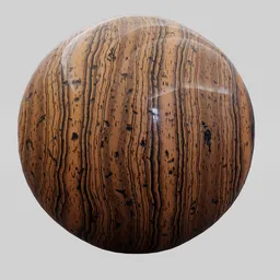 High-quality procedural wood PBR material for Blender 3D, ideal for product visualization, customizable nodes, with optional clearcoat.
