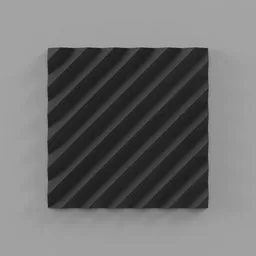 Acoustic Foam Panel Diagonal Indents