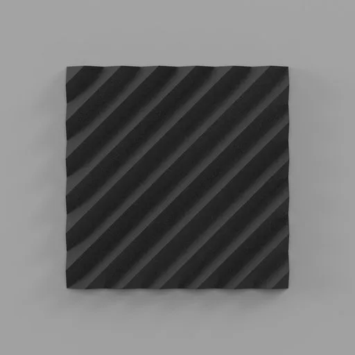 Acoustic Foam Panel Diagonal Indents