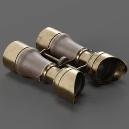 Vintage Brass Binoculars