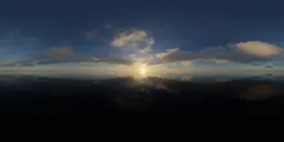 Golden Sunset Clouds Sky