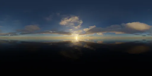 Golden Sunset Clouds Sky