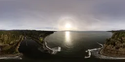 Aerial Cloudy Sunny Day