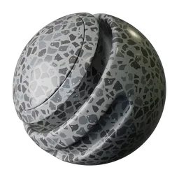 Procedural Grey Terrazzo