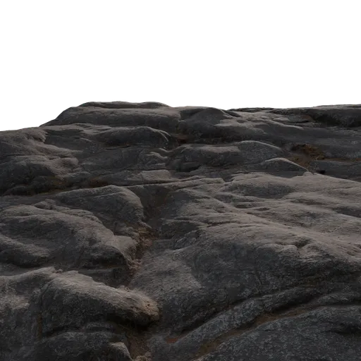 Detailed 3D granite rock model, realistic texture, ideal for Blender environmental scenes.