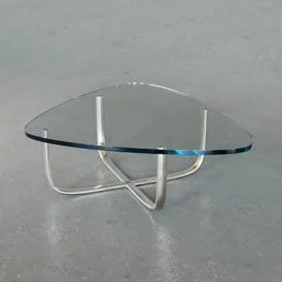 Crossframe Glass Coffee Table