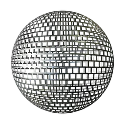 Metallic Grid Mesh