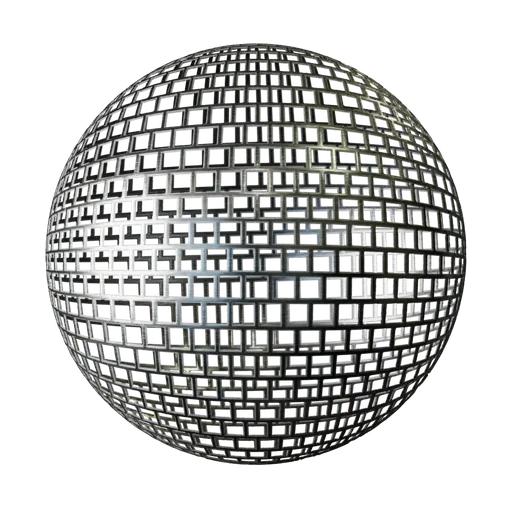 Metallic Grid Mesh