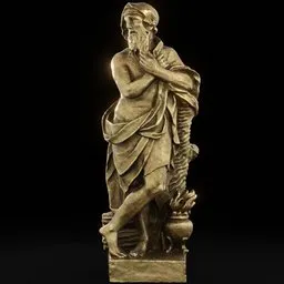 Brass Baroque-statue