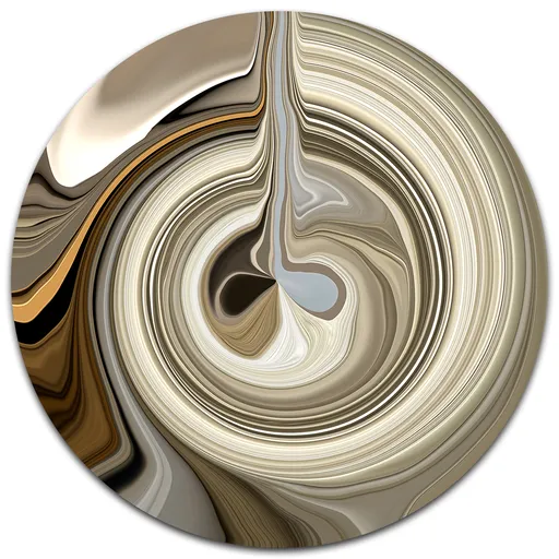 Liquid Layers Round Marl Carpet