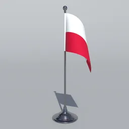 Poland Table Flag