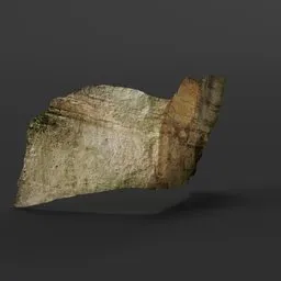 Highly detailed textured 3D cliff model for Blender, ideal for virtual landscape design and CG projects.