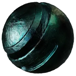 Metal Rust Black Teal Foil