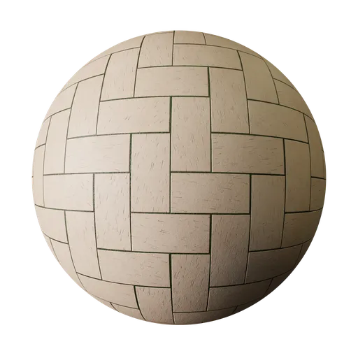 Herringbone Brick Road