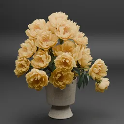 Yellow Flower Vase