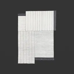 Modern Striped Area Rug – Minimalist Layered Carpet