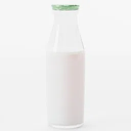 Old fashioned bottle of milk