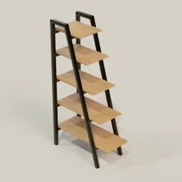 Industrial Ladder Rack Bookcase