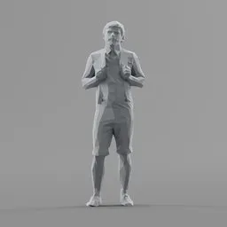 Lowpoly Male Standing