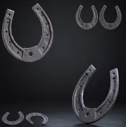 Weathered Iron Horseshoe