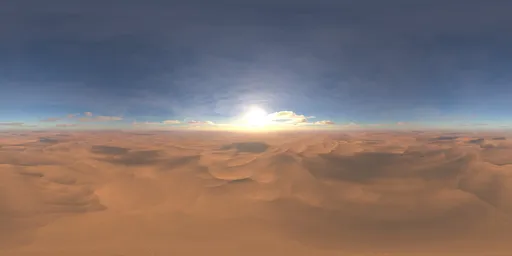 Sunset Golden Clouds Desert