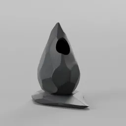 Stylized rock vase