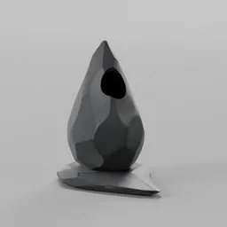 Stylized rock vase