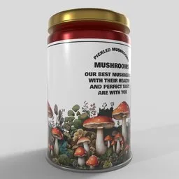 Pickled Mushrooms Jar