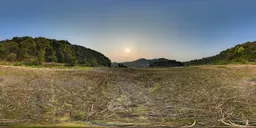 Sunset in the fields