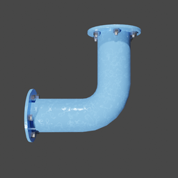 L flanged pipe