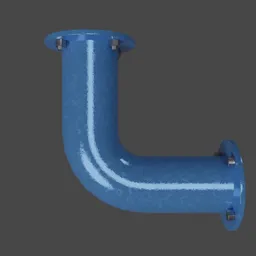 L flanged pipe