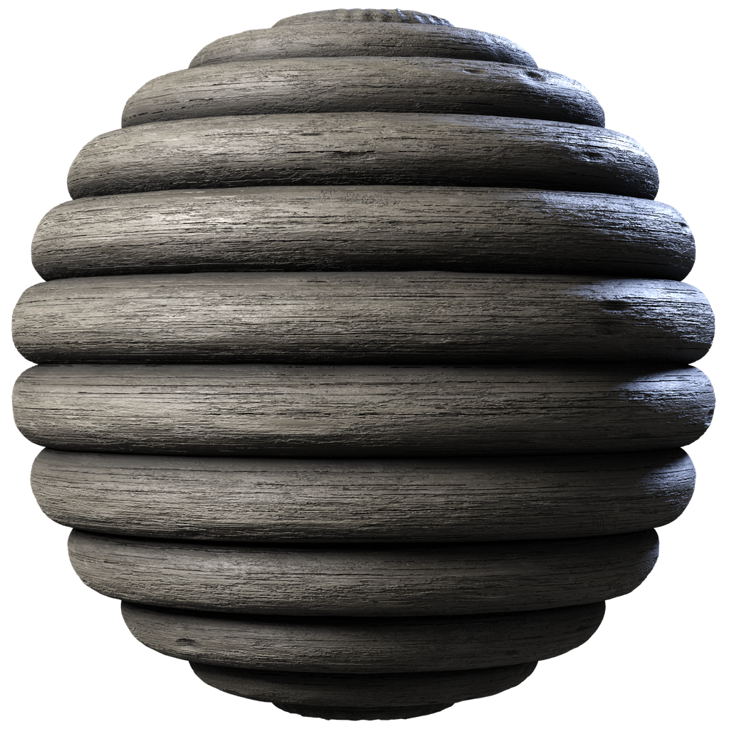 BlenderKit Download the FREE Wall Logs material