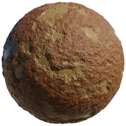 Realistic procedural mud texture for 3D modeling, ideal for Blender and PBR workflows.