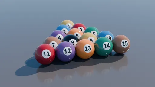 High-quality 3D rendered pool balls with detailed textures, suitable for Blender projects and extreme category designs.