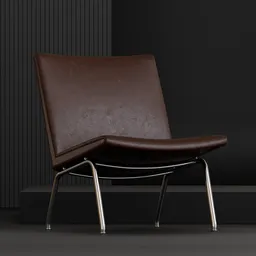CH401  Lounge Chair-Variant Dark Brown