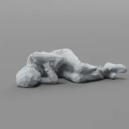 Lowpoly Hobo Sleeping