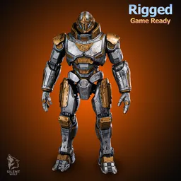 Titan robot Rigged Game Ready